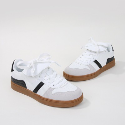 Женские кроссовки BERNESS Women's Lupita Folded Tongue Gum Sole Sneakers White 6 — фото 2