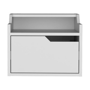 NicBex 15.7 inch Wide Floating Nightstand with 1 Drawer,Modern Side Table with Open Shelf,Bedside Table for Bedroom,Living Room - 1 of 4