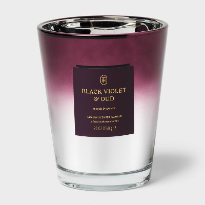 Black Violet and Oud Jar Candle 20oz - Threshold™
