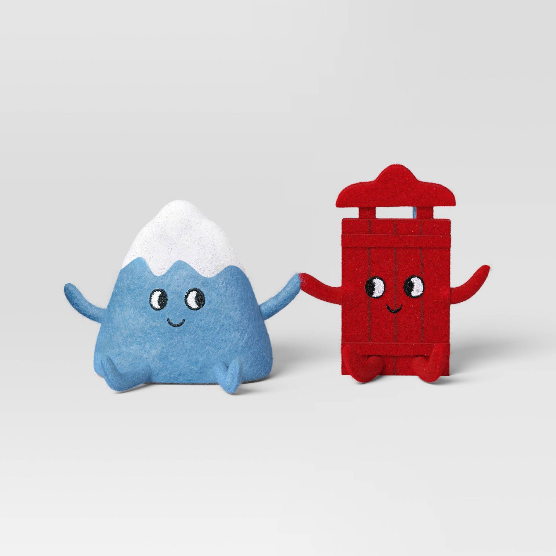 Christmas Felt Duo Figural Mountain and Sled - Wondershop™