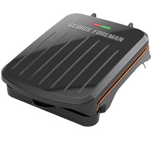 George Foreman 2-Serving Classic Plate Electric Indoor Grill and Panini Press, Black, GRS040B - 1 of 1