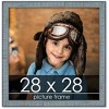 PosterPalooza | Square Textured Blue Picture Frame - UV Acrylic, Foam Board Backing, Hanging Hardware - 2 of 4