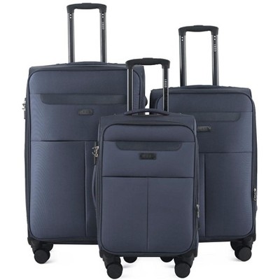 IZOD Liam Soft Shell Lightweight Expandable 3 Piece Luggage Set with 360° Dual Spinning Wheels and Combo Lock (28", 24", 20")