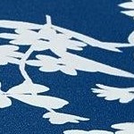 navy floral