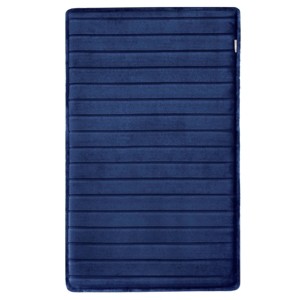 Softlux Extra Thick Modern Luxury Charcoal Infused Memory Foam Runner Bath Mat - Microdry - 1 of 3