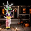 Mlmh & Kngwa 15.7" W 3-Piece Scary Halloween Clown,Halloween Decoration With Creepy Sound And Light-Up Eyes - 2 of 4