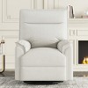 Coolbibila-Modern 360° Swivel Rocker Chair,High Back Manual Recliner Chair,Linen Upholstered Home Theater Single Chair,Nursery Rocking Chair - image 2 of 4