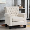 Crestlive Products Accent Chair Living Room Chair Fabric Tufted Armchair for Bedroom, Home Office - 3 of 4