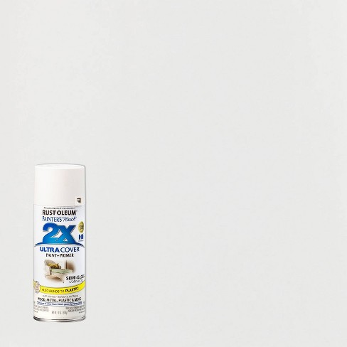 Rust-Oleum 12oz 2x Painter's Touch Ultra Cover Semi-Gloss Spray Paint Black