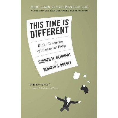 This Time Is Different - by  Carmen M Reinhart & Kenneth S Rogoff (Paperback)