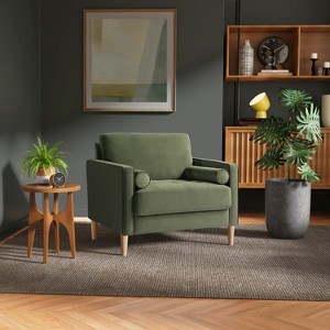 Lifestyle Solutions Giovanni Chair Olive Velvet - 1 of 4