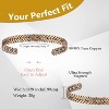 Pure Copper Bracelet for Women, with Neodymium Magnets, 99.99% Tricolor Braided - 3 of 4