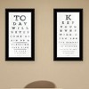 "Eye Charts" 2-Piece Vignette by Artisan Marla Rae, Ready to Hang Framed Print, Black Frame - 3 of 4