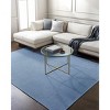 Hauteloom Isako Blue Solid Washable Area Rug - 2 of 4