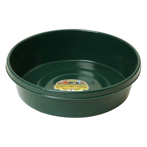 Little Giant Durable Weatherproof 6.5 Gallon Rubber Tub Feeder Pan