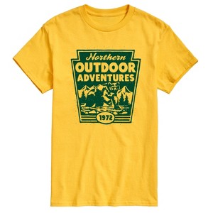 Men's - Instant Message - Northern Outdoor Adventures Short Sleeve Graphic T-Shirt - 1 of 4