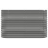 vidaXL Garden Raised Bed Gray Powder-coated Steel Large Durable - 44.9" x 15.7" x 26.8" - Gray - 3 of 4