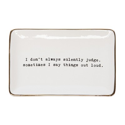 C&F Home Silently Judge Trinket Tray