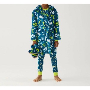 Boy's Dino Fossils Fleece Robe - Hatley - 1 of 2