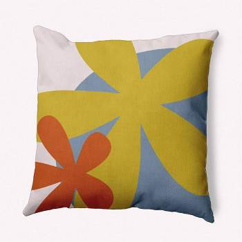 16"x16" Bold Flowers Square Throw Pillow - e by design