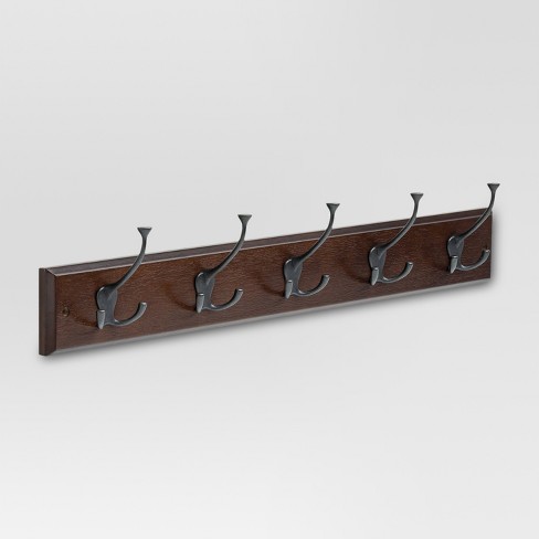 27 Hook Rack With Flared Tri Hooks Cocoa Soft Iron Threshold Target