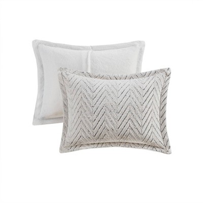 Ivory King Faux Fur Down Alternative Comforter Set