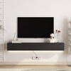KTMBDW 69" Floating TV Stand with Power Outlets, Modern Wall Mounted Media Console Shelf with Doors, Entertainment Center for Living Room, Bedroom - 2 of 4