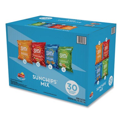 Sunchips Variety Mix, Assorted Flavors, 1.5 Oz Bags, 30 Bags/box : Target