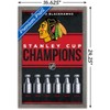 Trends International NHL Chicago Blackhawks - Champions 23 Framed Wall Poster Prints - 3 of 4