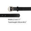Elerevyo Women's PU Leather Belts Black Waist Belt with Pin Buckle for Jeans - 3 of 4