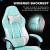 Ergonomic Gaming Chair with Massage Lumbar Cushion, Thickened Seat, Adjustable Recline & Footrest, Easy Assembly-Cuddlewood - 2 of 4