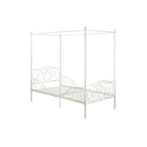 Twin Clara Metal Bed White Room Joy, Colorworks White Twin Bed