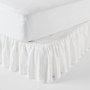 Ruffle Bedskirt Ciclo rPET White - Room Essentials™ - 1 of 3