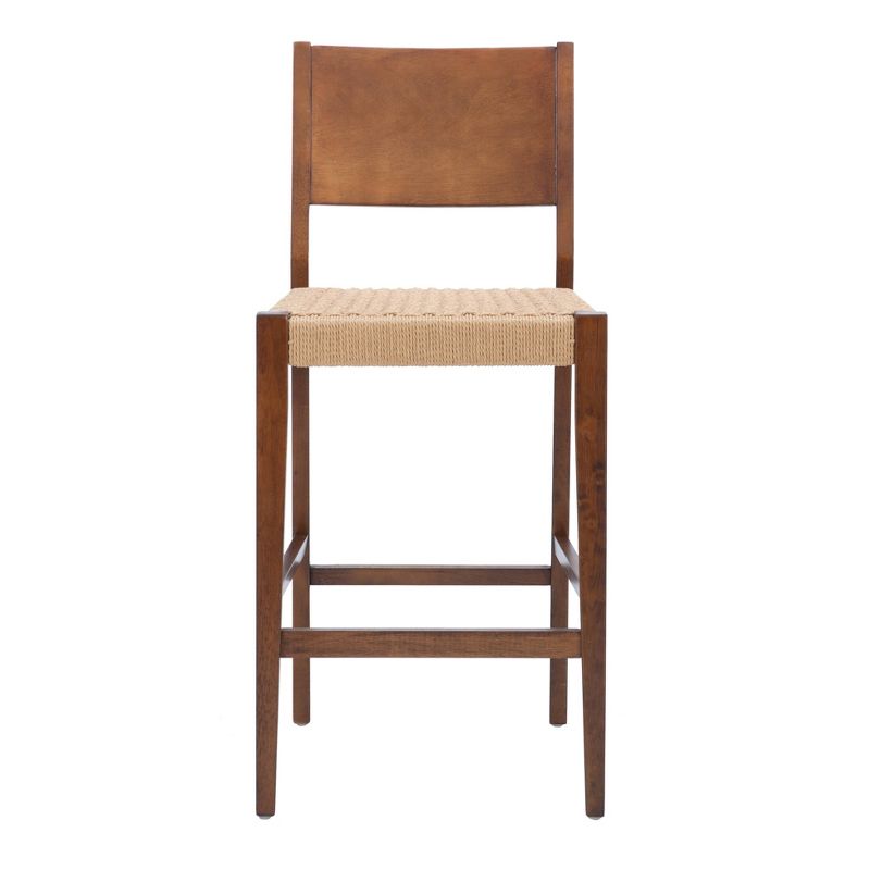 Set of 2 29&#34; Clara Handwoven Seagrass Seat Barstools Brown Wood Finish - Powell, 3 of 11