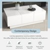 PAGED Extendable Coffee Table with Sliding Top, High-gloss Center Table with 2 Large Hidden Storage Compartment and 2 Drawers for Living Room - 2 of 4
