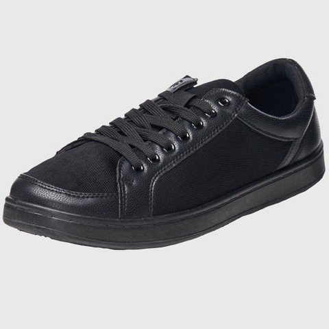 Alpine Swiss David Mens Fashion Sneakers Lace Up Low Top Retro Tennis Shoes Black 11 M US
