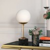 Hudson and Canal 17.75" Tall Table Lamp with Glass Shade - 3 of 4