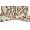 C&F Home 16" x 16" Natural Coral Hand Beaded Throw Pillow - 3 of 4