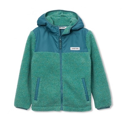 Lands' End Kids High Pile Fleece Hooded Jacket