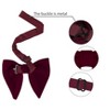 Allegra K Men's Pre-tied Solid Color Formal Party Prom Velvet Bow Ties One Size - 3 of 4