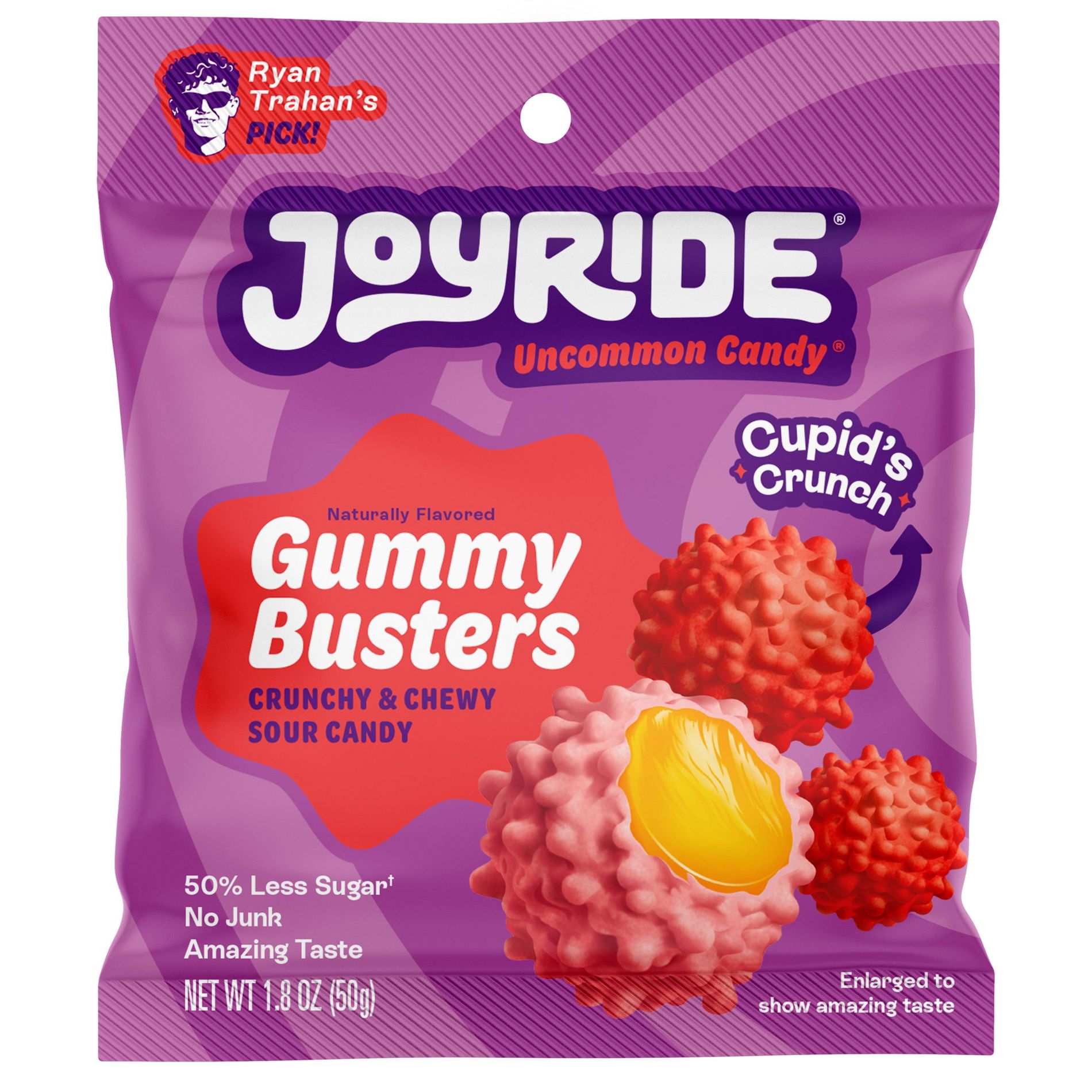 JOYRIDE Cupid's Crunch Valentine Gummy Busters Candy - 1.8oz