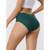 Allegra K Women's Mid-Waist Invisible Stretchy Breathable Full Coverage Briefs 2 Packs - 2 of 4