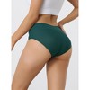 Allegra K Women's Mid-Waist Invisible Stretchy Breathable Full Coverage Briefs Multicolored - image 2 of 4