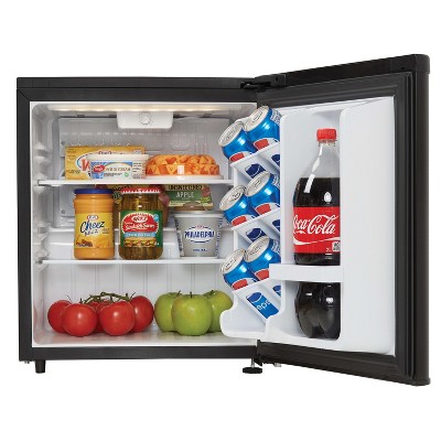Danby 1.7 cu. ft. Black Compact Refrigerator with Glass Shelves