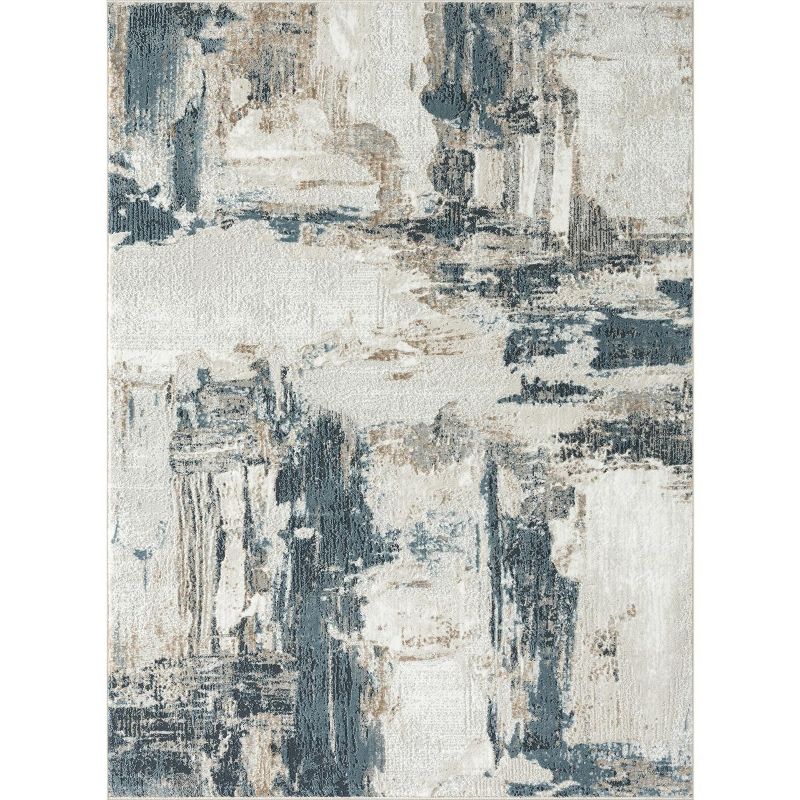Luxe Weavers Distressed Abstract Area Rug, Non-Shedding Carpet, 3 of 13