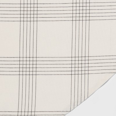 Cotton Open Plaid Tablecloth Black - Threshold™