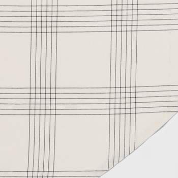 Cotton Open Plaid Tablecloth Black - Threshold™