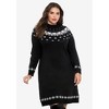 ellos Women's Plus Size Fair Isle Sweater Dress - image 4 of 4