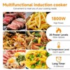 1800W Induction Cooker with 20 Power Levels & 20 Temperature Settings, Induction Stove with 4H Timer, 4 Presets, Safety Lock, Residual Heat Indicator - 4 of 4