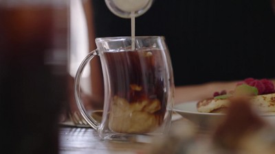 Caleo Double Wall Insulated Glass Coffee Mugs - Set of 4